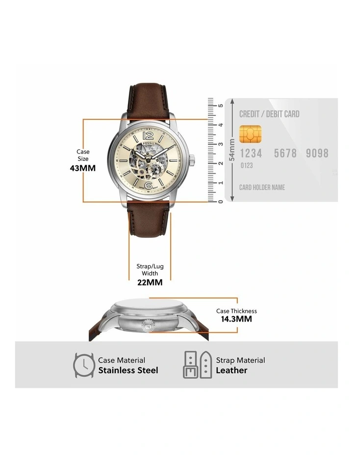 ME3264 Heritage Analogue Watch in Silver image 5