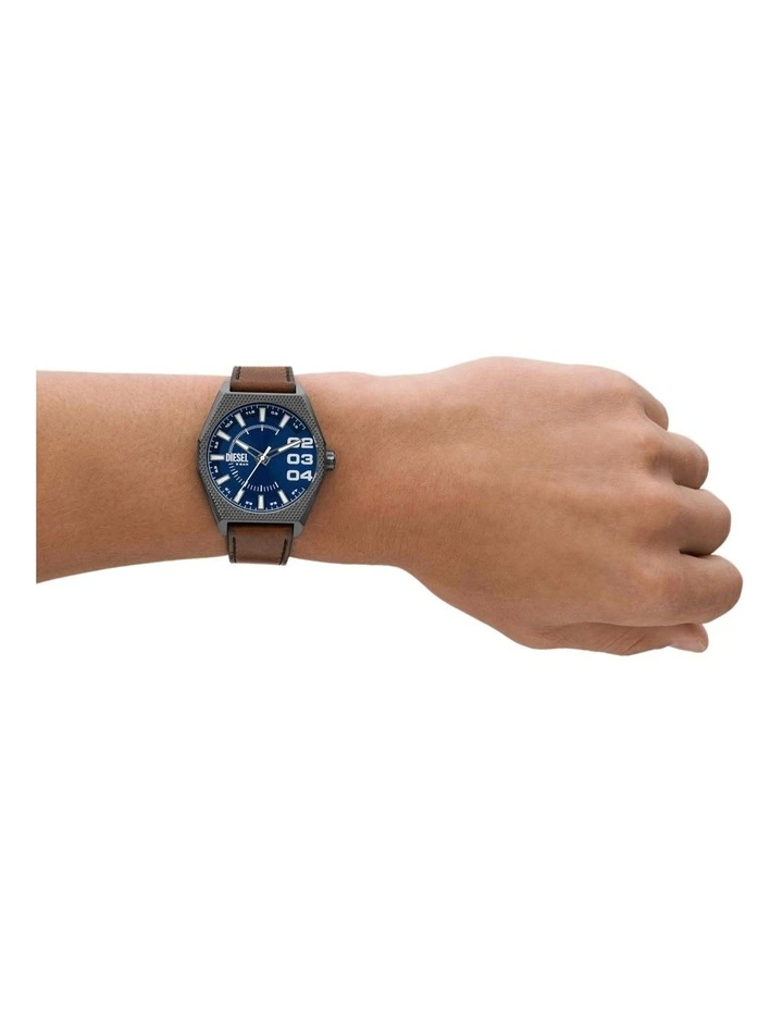 Scraper Analogue DZ2189 Watch in Brown image 4