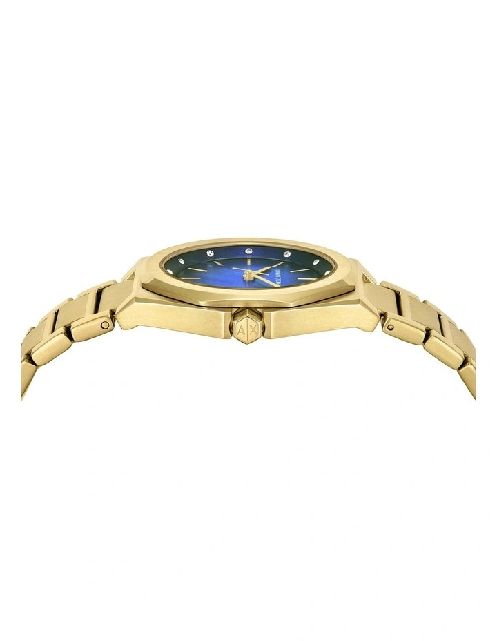 Analog Watch in Gold Tone image 2