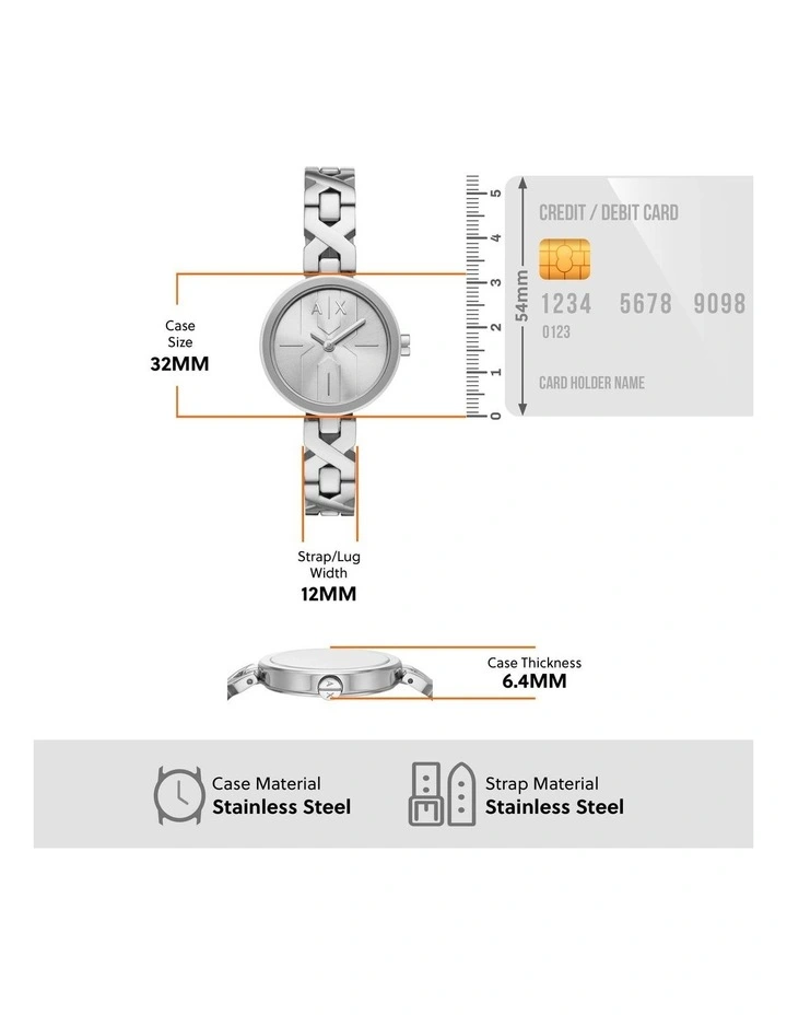 Silver Tone Analog Watches image 5
