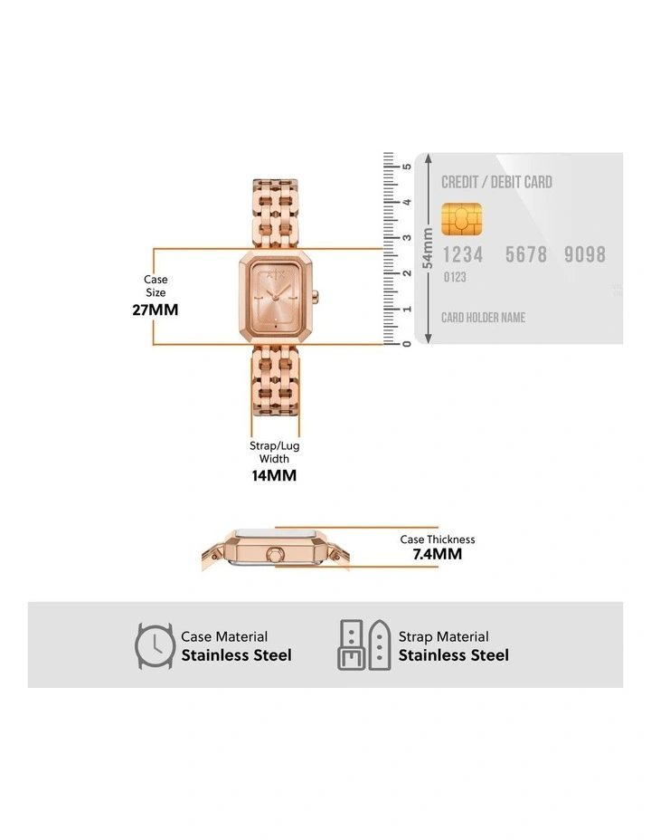 Analog Watches AX5814 in Rose Gold image 5