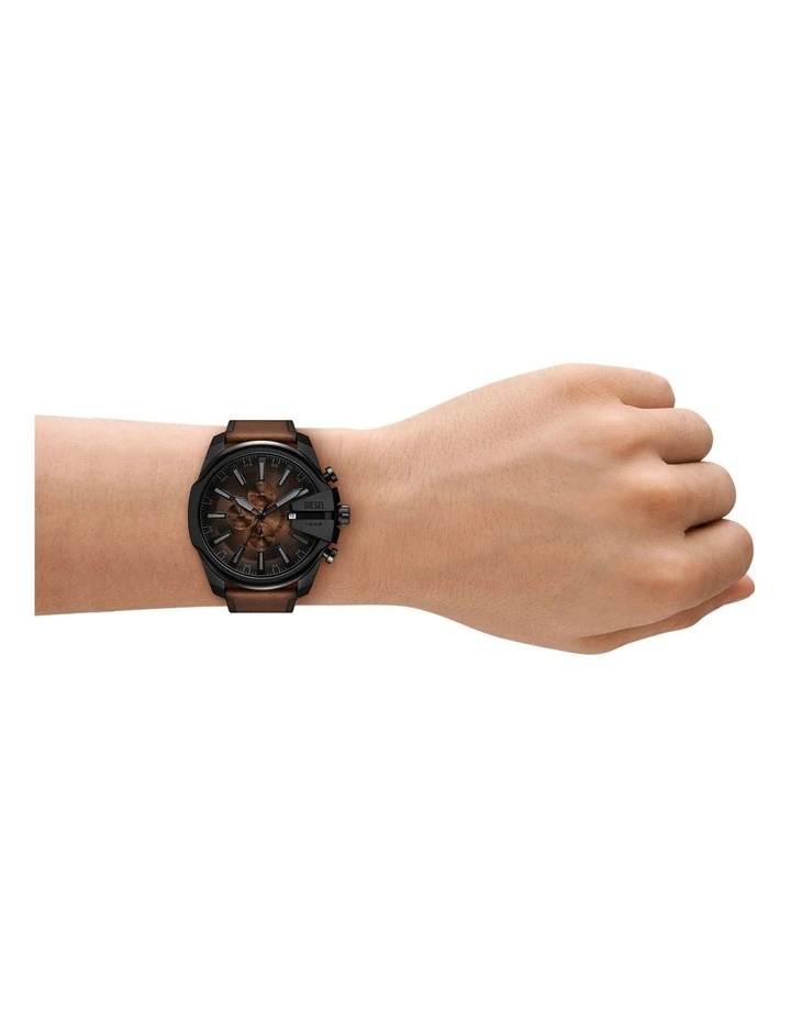Mega Chief Slim Chronograph Watches in Black image 4
