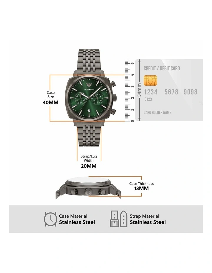 Chronograph Watches in Gunmetal image 5
