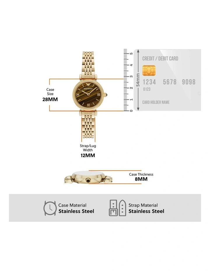 Analog Watches AR11703 in Gold Tone image 5