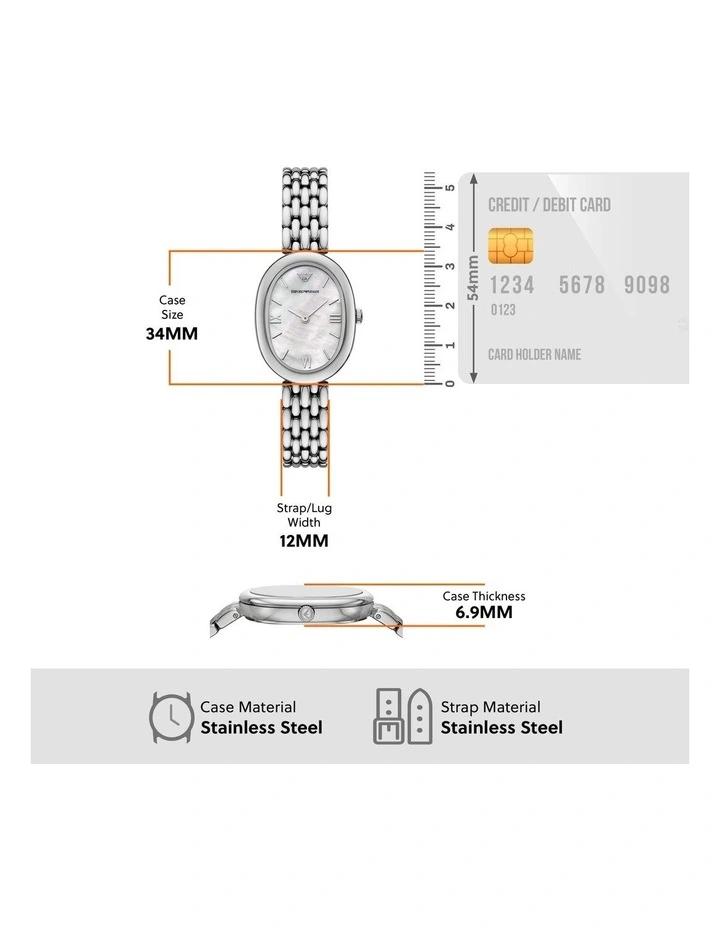 Analog Watches AR11706 in Silver Tone image 5