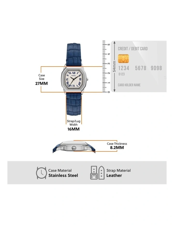 Harlow Analog Watch in Blue image 5