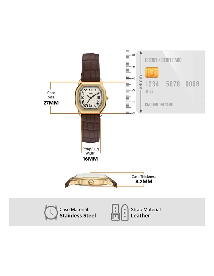 Harlow Analog Watch in Brown image 5