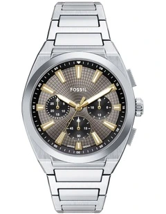 Everett Chronograph Watch in Silver