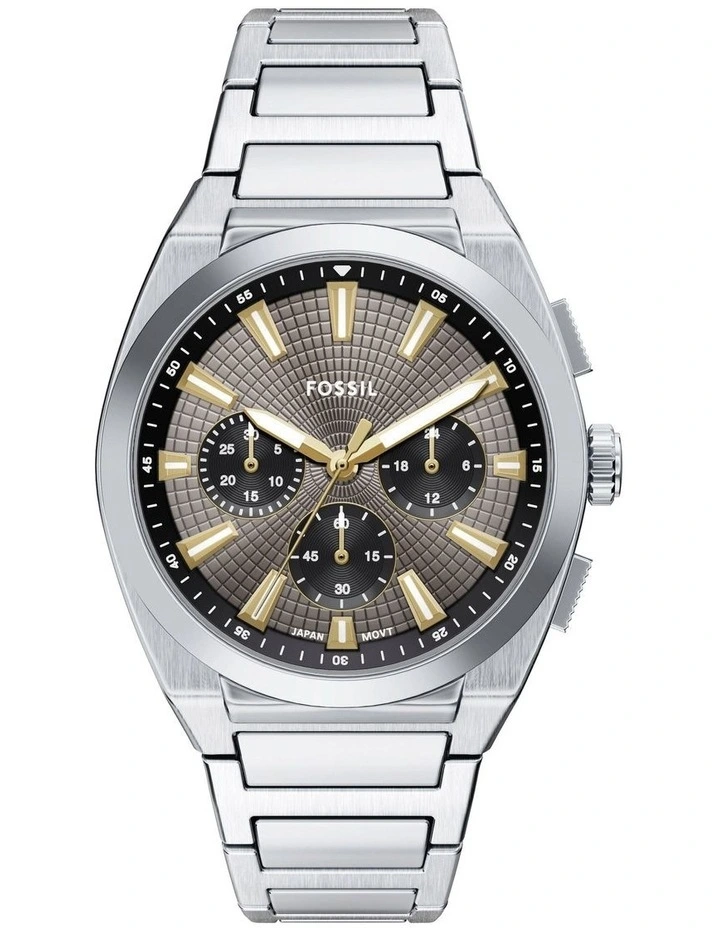 Everett Chronograph Watch in Silver image 1