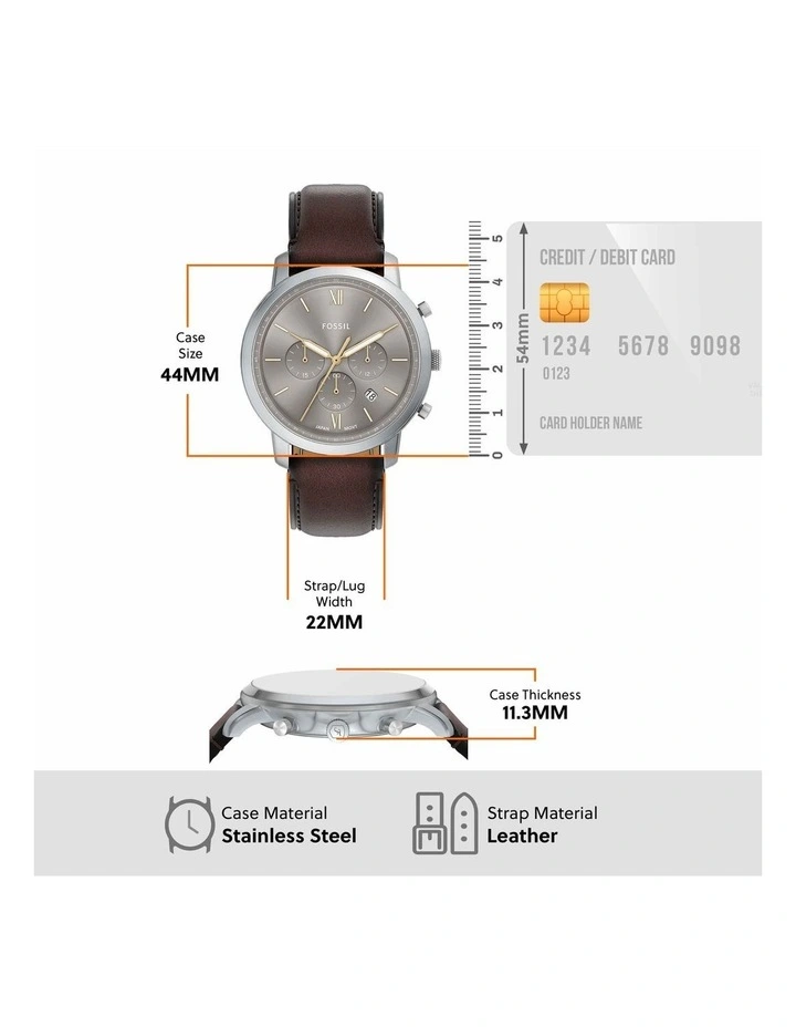 Neutra Chronograph Watch in Brown image 5