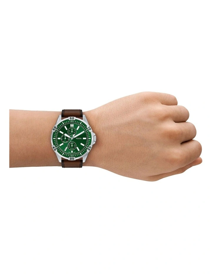 Garrett Chronograph Watch in Brown image 4
