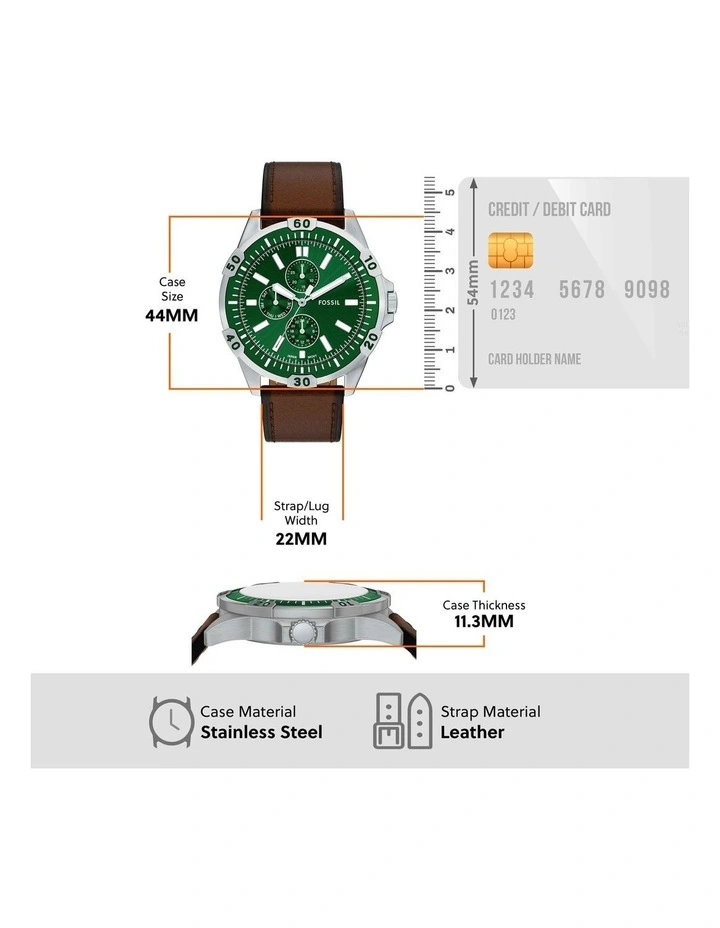 Garrett Chronograph Watch in Brown image 5