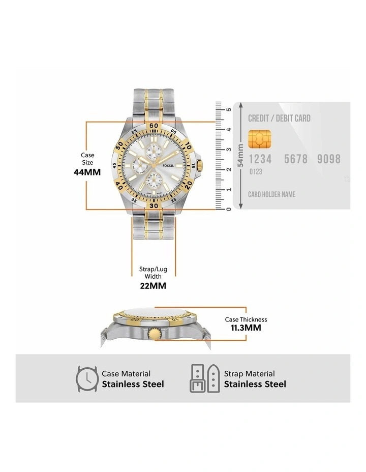 Garrett Chronograph Watch in Two-tone image 5