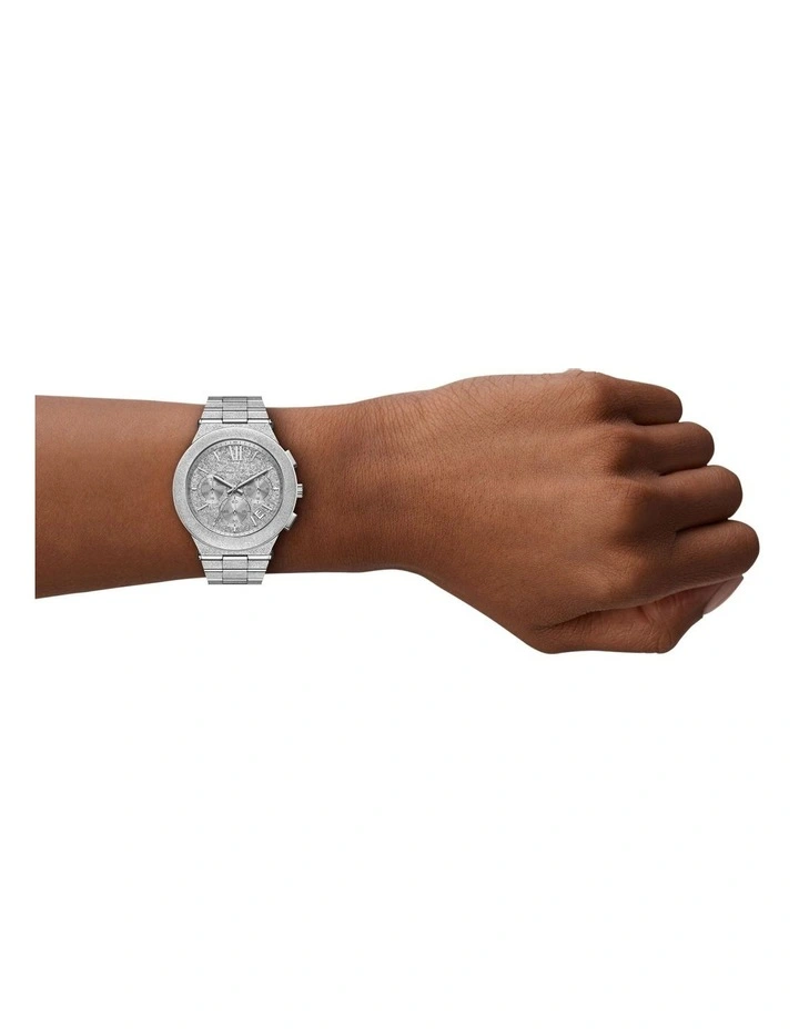 Billie Chronograph Watch in Silver image 4