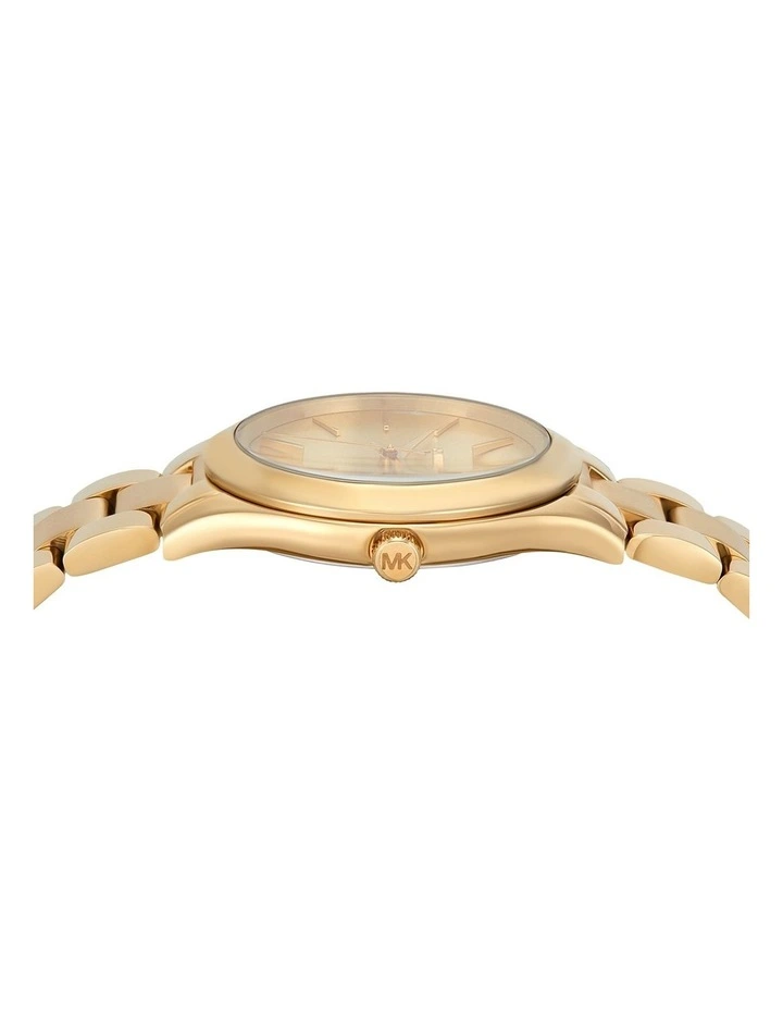 Slim Runway Analog Watch in Gold image 2