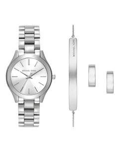 Slim Runway Analog Watch in Silver