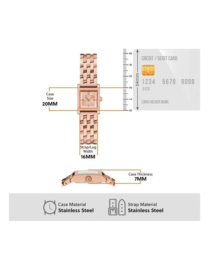 Georgie Analog Watch in Rose Gold image 5