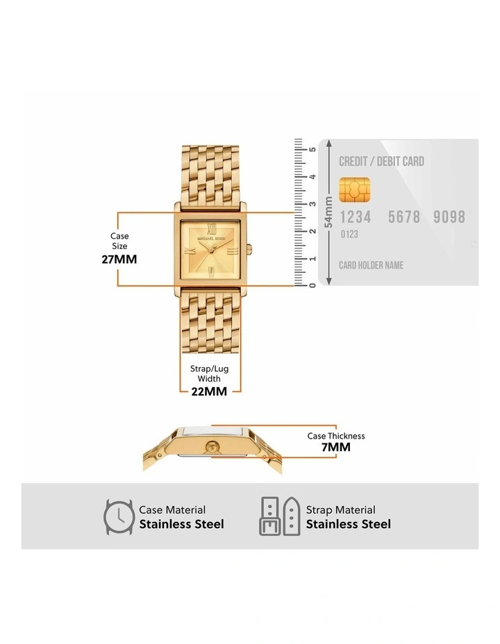 Georgie Analog Watch in Gold image 5