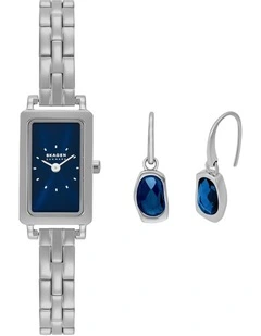 Hagen Micro Gift Set Analog Watch in Silver