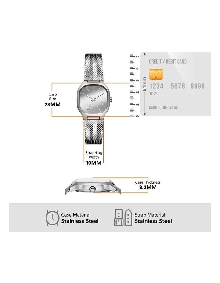 Mellem Lille Analog Watch in Silver image 5