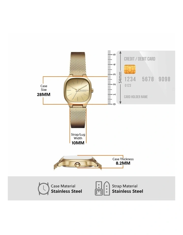 Mellem Lille Analog Watch in Gold image 5