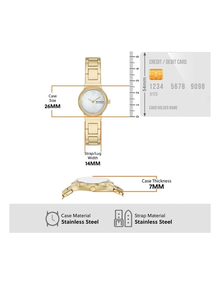 Freja Lille Analog Watch in Gold image 5