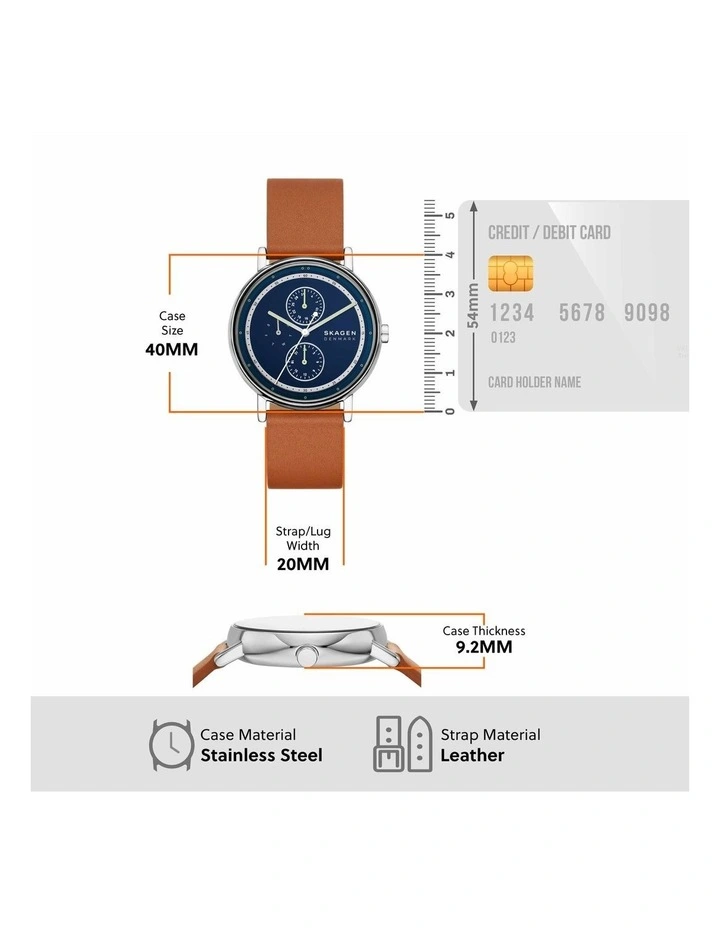 Signatur Chronograph Watches in Blue image 5