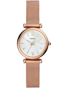 Carlie Rose Gold Stainless Steel Analog Watch ES4433