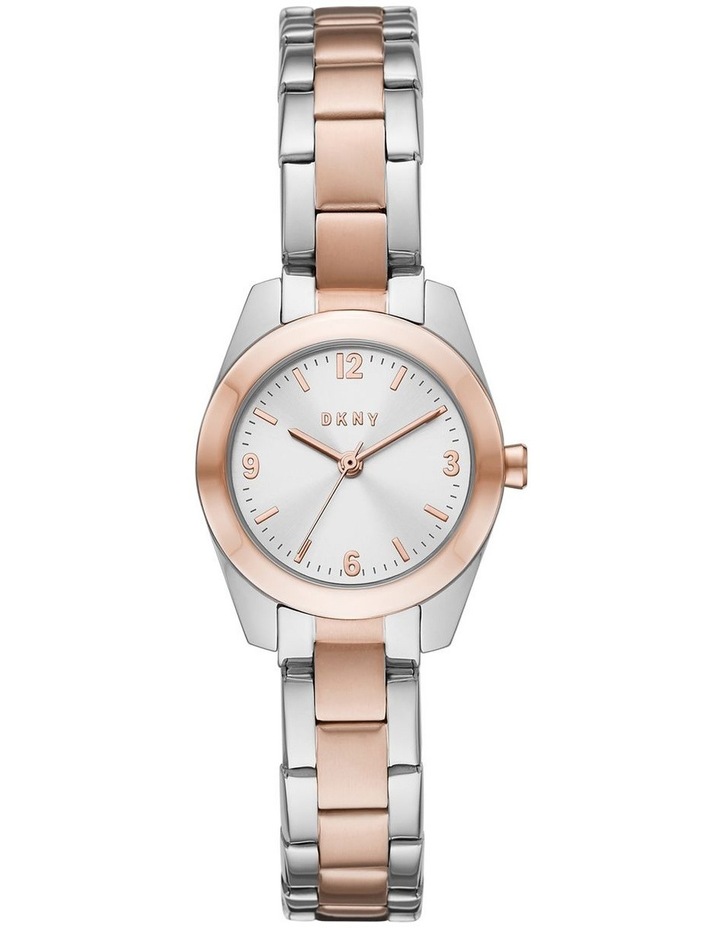 DKNY Nolita Silver/Rose Gold Stainless Steel Analog Watch NY2923