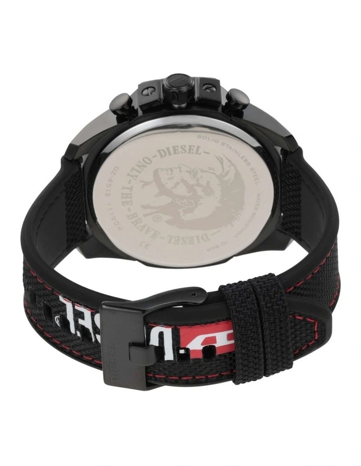 Mega Chief Chronograph Watch in Black image 3