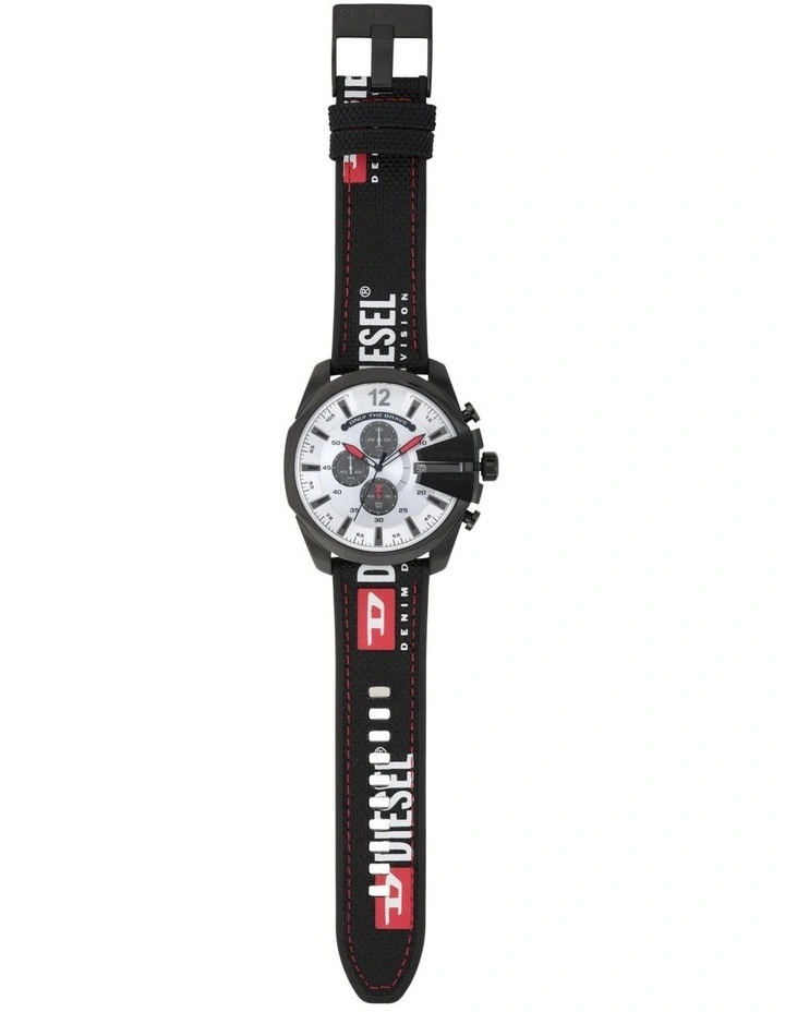Mega Chief Chronograph Watch in Black image 5