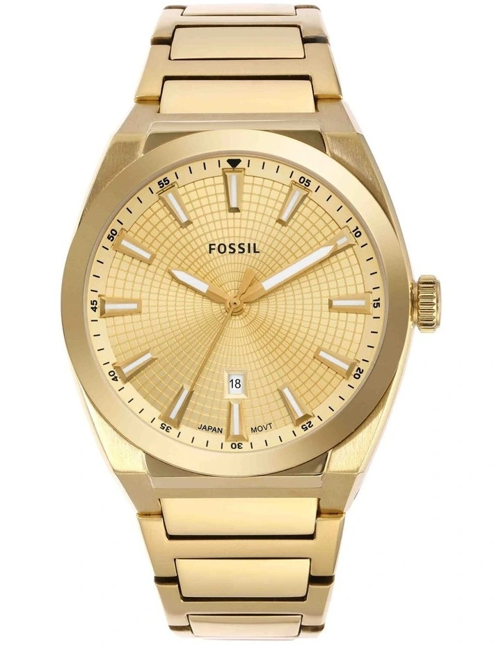 Everett Analogue Watch in Gold image 1
