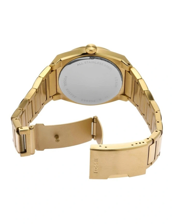 Everett Analogue Watch in Gold image 3