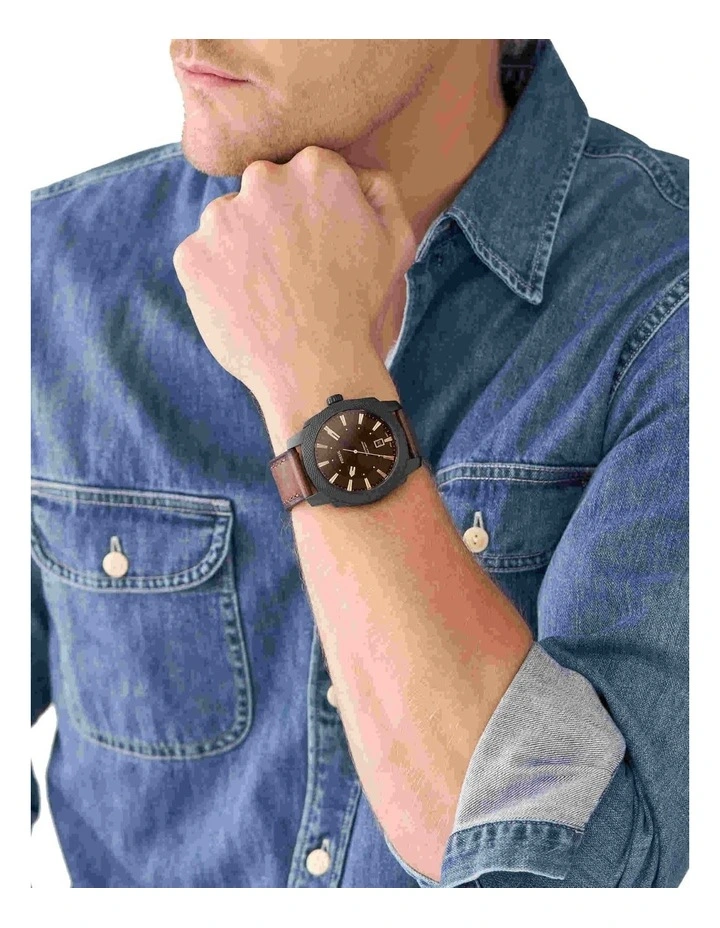 Machine Analogue FS5972 Watch in Brown image 5