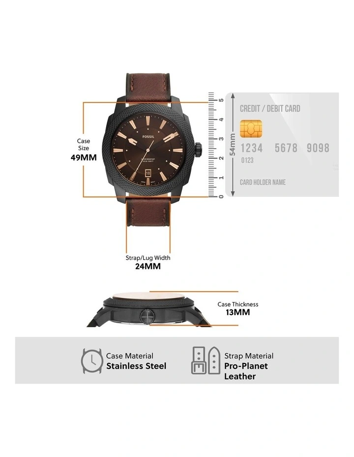 Machine Analogue FS5972 Watch in Brown image 6