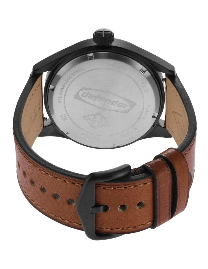 Defender Analogue Watch in Brown image 4