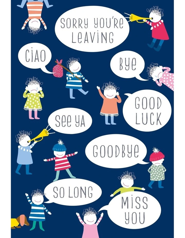 Large Card Wraps- Leaving Job Pip & Me in Multi image 1