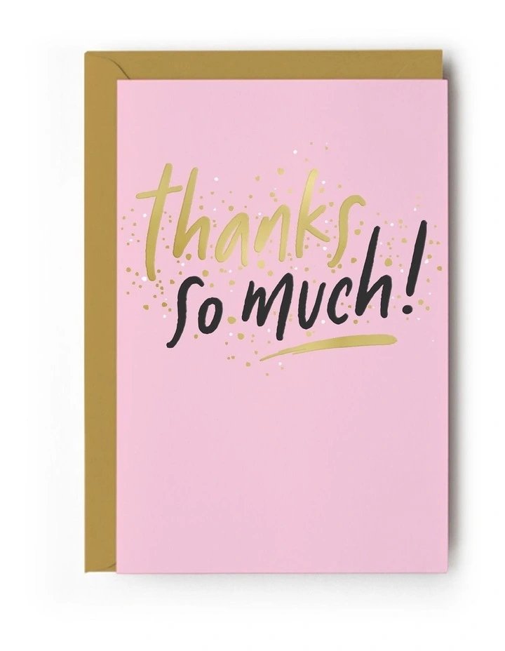 Note Cards Box of 10 - Thank You on Pink image 2