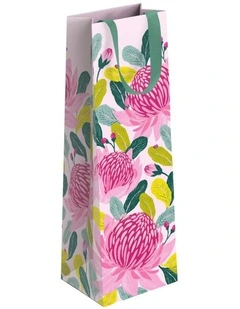 Bottle Bag in Pink Waratahs