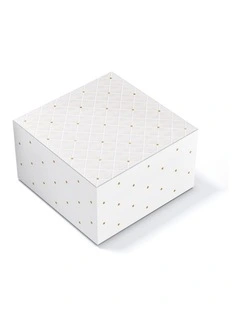 Large Quilted Gift Box in Pearl