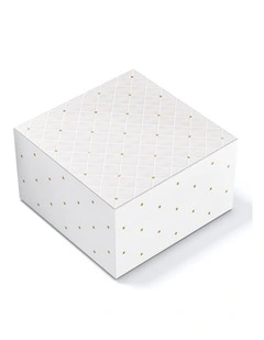 Extra Large Quilted Gift Box in Pearl