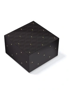 Medium Quilted Gift Box in Ebony