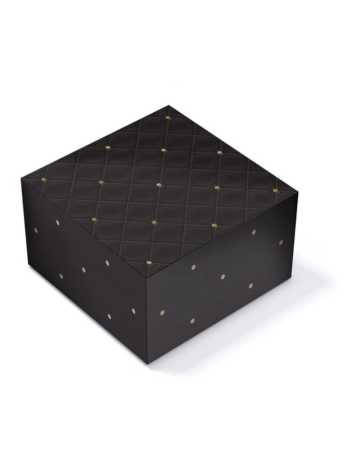 Medium Quilted Gift Box in Ebony image 1