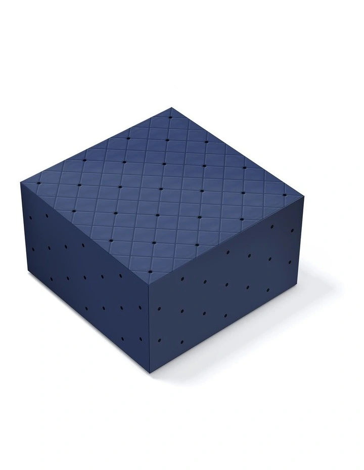 Large Quilted Gift Box in Navy image 1