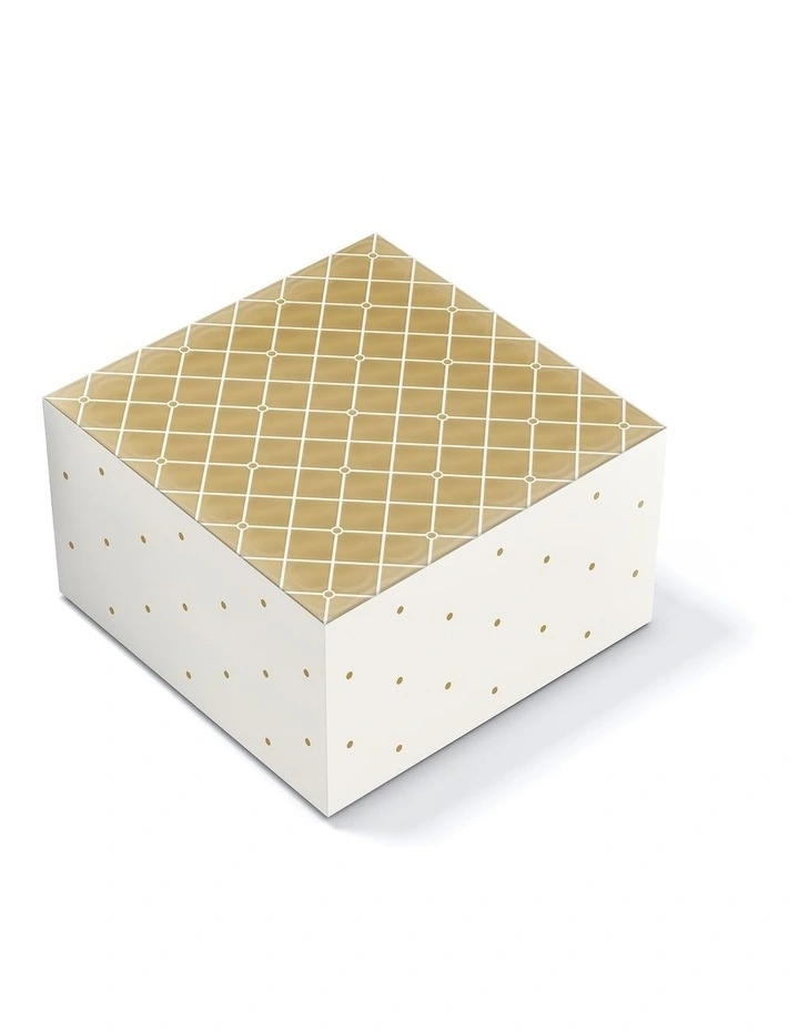 Large Quilted Gift Box in Gold image 1
