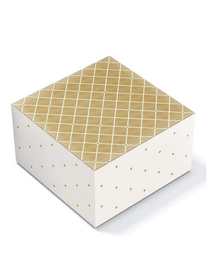 Extra Large Quilted Gift Box in Gold image 1
