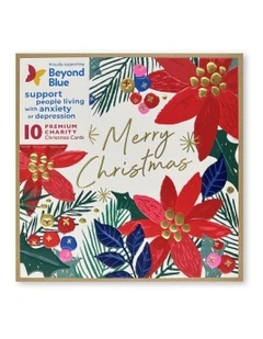 Boxed Cards in Poinsettia Collage