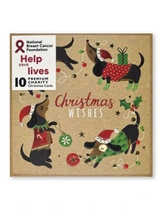 Boxed Christmas Cards in Dachshund Capers