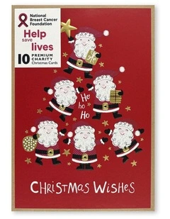 Boxed Christmas Cards in Jolly Santas