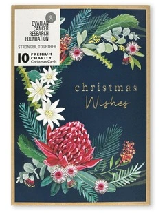 Boxed Christmas Cards in Bush Garland